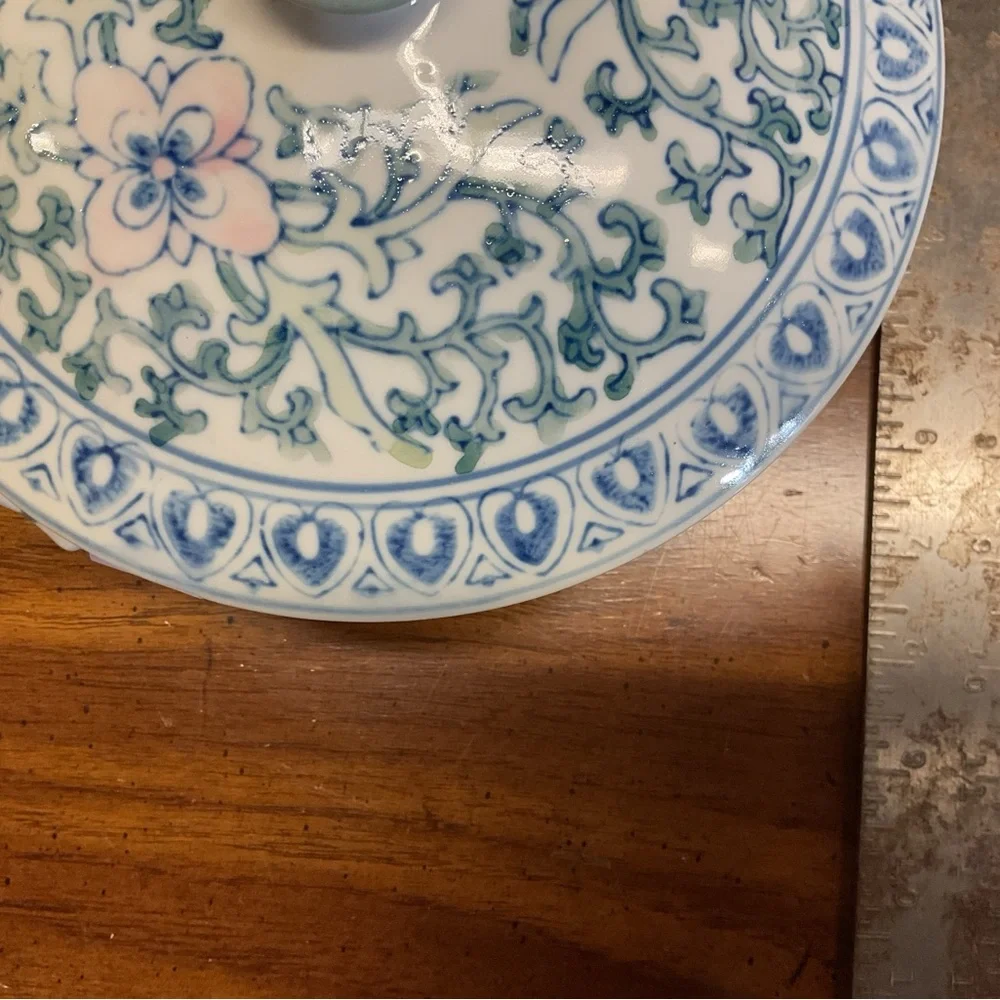 Floral Ceramic Bowl with Handles